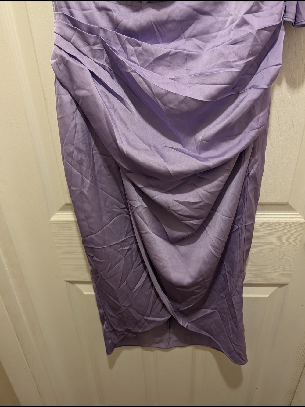 DO+BE Lavender One-Shoulder Draped Formal Dress - Picture 6 of 9